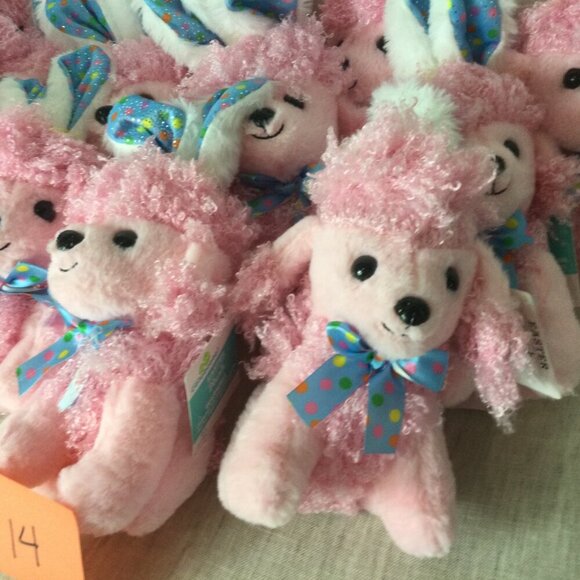 Lot of 14 Way to Celebrate Easter Small Puppy with Bunny Ears Stuffed Plush Toy - Picture 2 of 11